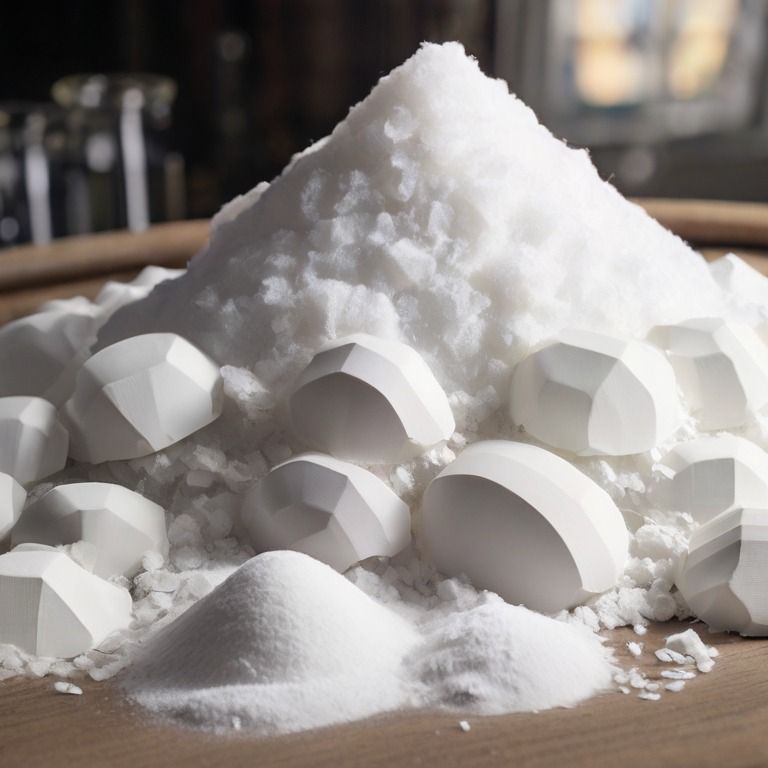 White calcined alumina powder